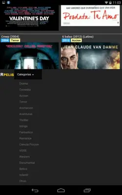 Peliculas Gratis android App screenshot 1